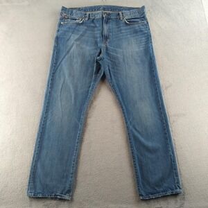 Denim & Supply Ralph Lauren Jeans Mens 40x32 Straight Fit American Flag Patch